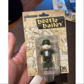 Bearbrick DR X ARMY beetle bailey 100% Limited Medicom Be@rbrick